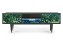 Móvel De Tv| Mueble de TV - 170х59х41 cm - T6 - The Oil Trees, Antracite Cinza antracite
