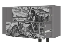 Móvel De Tv* Mueble de TV - 170х69х48 cm - T1 - The Temptation, Cinza Cinzento