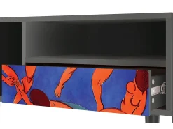 Móvel De Tv| Mueble de TV - 115х59х48 cm - T3 - The Dance by Matisse , Antracite Cinza antracite
