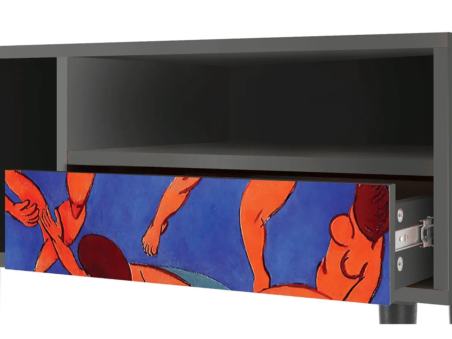 Móvel De Tv| Mueble de TV - 115х59х48 cm - T3 - The Dance by Matisse , Antracite Cinza antracite