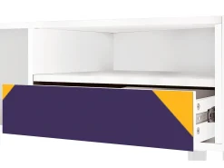 Móvel De Tv* Mueble de TV - 115х59х48 cm - T3 - The Brightest Way, Branco Bege