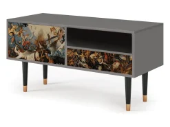 Móvel De Tv| Mueble de TV - 115х59х48 cm - T3 - The Fall, Cinza Cinzento