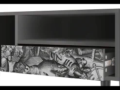 Discount Mueble de TV - 115х59х48 cm - T3 - The Temptation, Antracite Cinza antracite