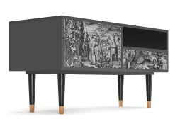 Discount Mueble de TV - 115х59х48 cm - T3 - The Temptation, Antracite Cinza antracite