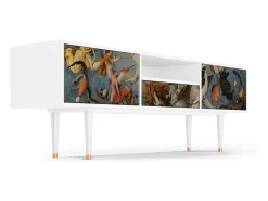 Mueble de TV - 170х59х41 cm - T6 - The Fall, Branco^ Móvel De Tv