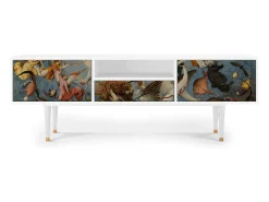 Mueble de TV - 170х59х41 cm - T6 - The Fall, Branco^ Móvel De Tv