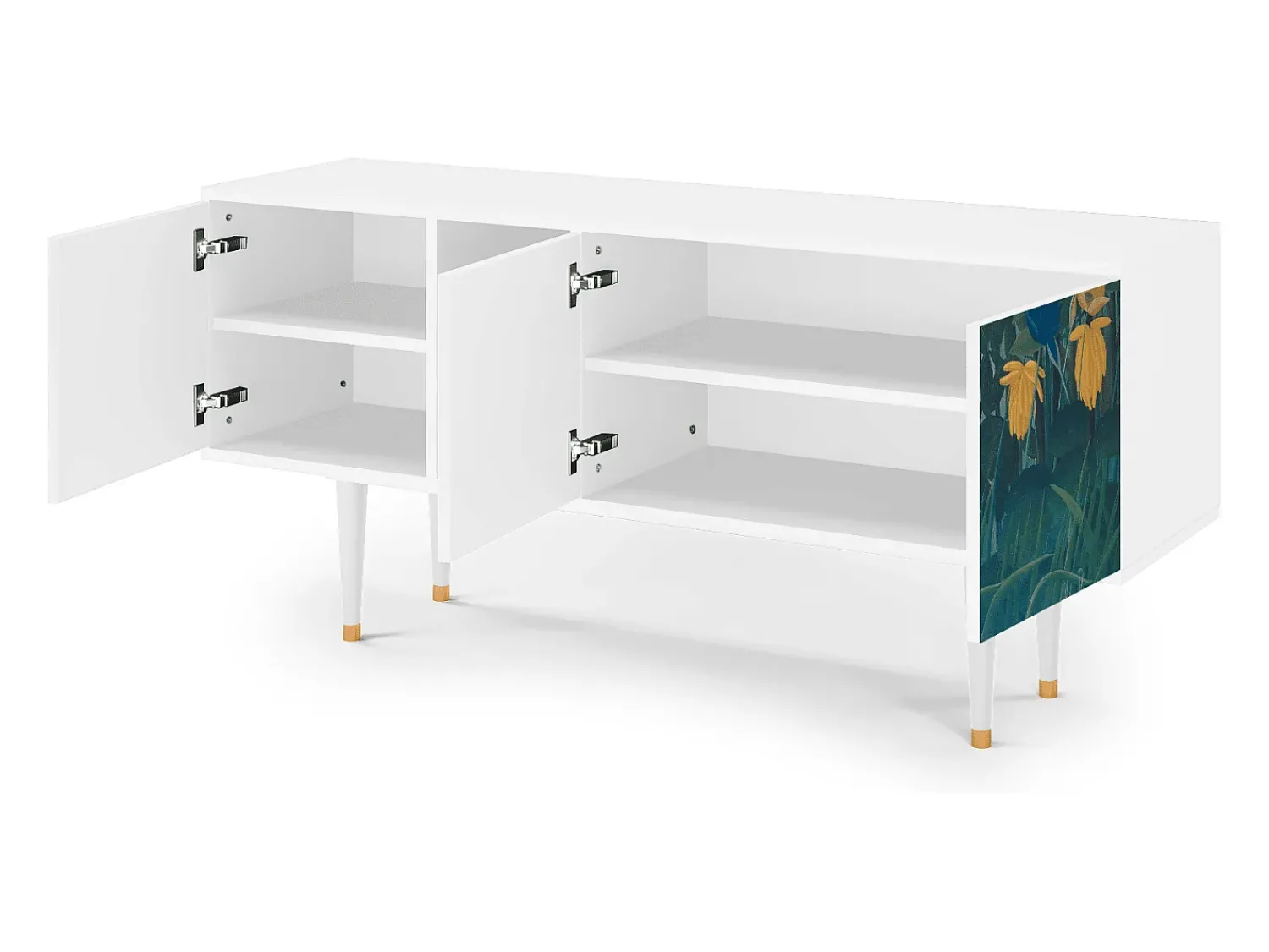 Sale Mueble de TV - 150х69х41 cm - T5 - The Repast of the Lion, Branco Bege