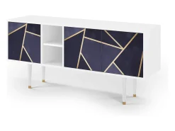 Mueble de TV - 150х69х41 cm - T5 - The Amethyst, Branco^ Móvel De Tv