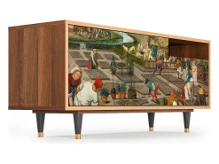 Best Mueble de TV - 125х56х41 cm - T7 - The Younger - Spring, Nogueira Castanho