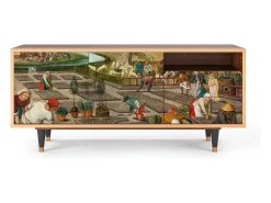 Best Mueble de TV - 125х56х41 cm - T7 - The Younger - Spring, Nogueira Castanho