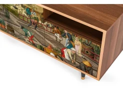 Best Mueble de TV - 125х56х41 cm - T7 - The Younger - Spring, Nogueira Castanho