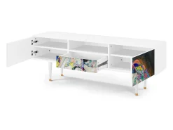 Online Mueble de TV - 170х59х41 cm - T6 - The Maiden by Klimt, Branco Bege