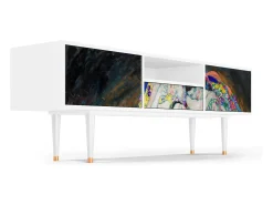 Online Mueble de TV - 170х59х41 cm - T6 - The Maiden by Klimt, Branco Bege