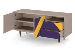 Hot Mueble de TV - 125х56х41 cm - T7 - The Brightest Way, Latte Bege