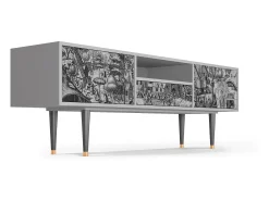 Móvel De Tv* Mueble de TV - 170х59х41 cm - T6 - The Festival of Saint, Cinza Cinzento