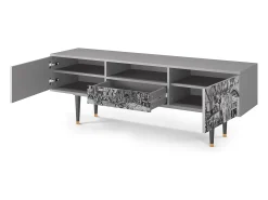Móvel De Tv* Mueble de TV - 170х59х41 cm - T6 - The Festival of Saint, Cinza Cinzento