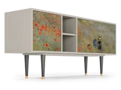 Sale Mueble de TV - 150х69х41 cm - T5 - The Poppy Field , Areia Bege