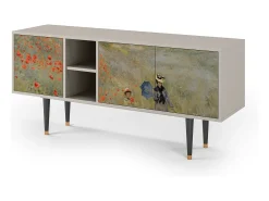 Sale Mueble de TV - 150х69х41 cm - T5 - The Poppy Field , Areia Bege