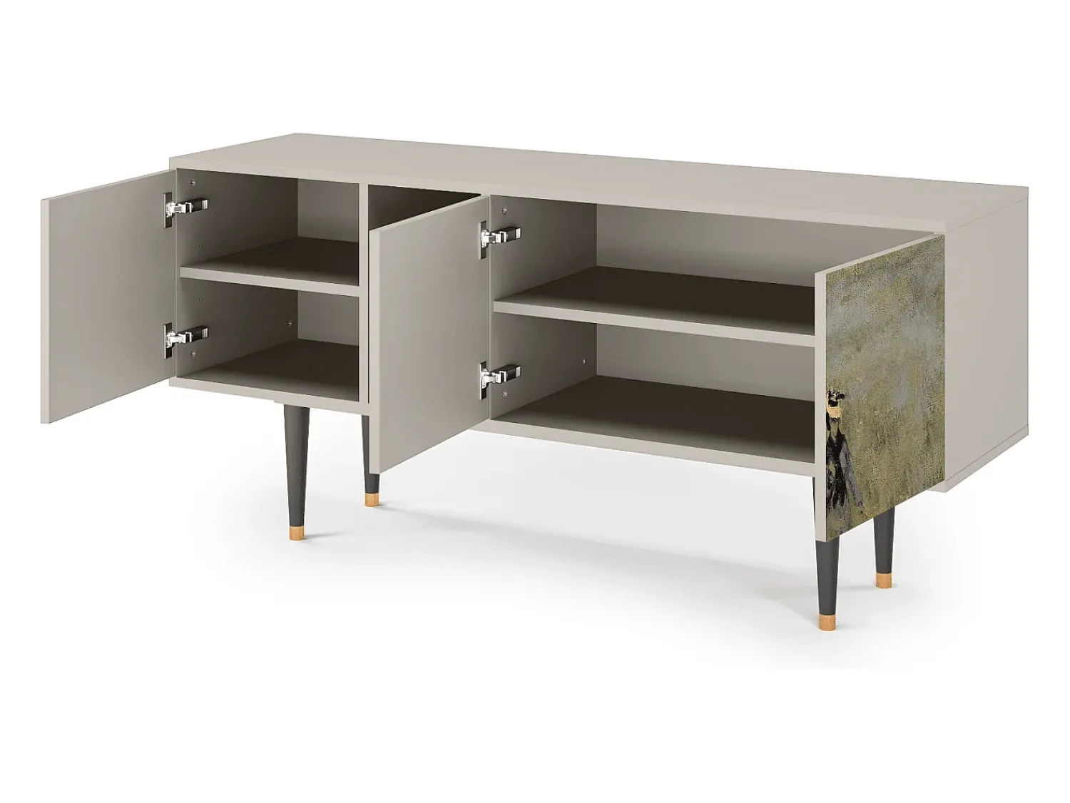 Sale Mueble de TV - 150х69х41 cm - T5 - The Poppy Field , Areia Bege