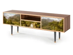 Móvel De Tv* Mueble de TV - 170х59х41 cm - T6 - The Heart of the Andes , Nogueira Castanho