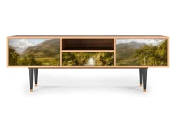 Móvel De Tv* Mueble de TV - 170х59х41 cm - T6 - The Heart of the Andes , Nogueira Castanho