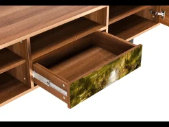 Móvel De Tv* Mueble de TV - 170х59х41 cm - T6 - The Heart of the Andes , Nogueira Castanho