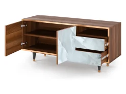 Clearance Mueble de TV - 125х56х41 cm - T7 - The Onyx, Nogueira Castanho