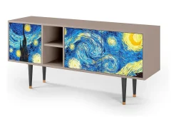 Móvel De Tv* Mueble de TV - 150х69х41 cm - T5 - The Starry Night , Latte Bege