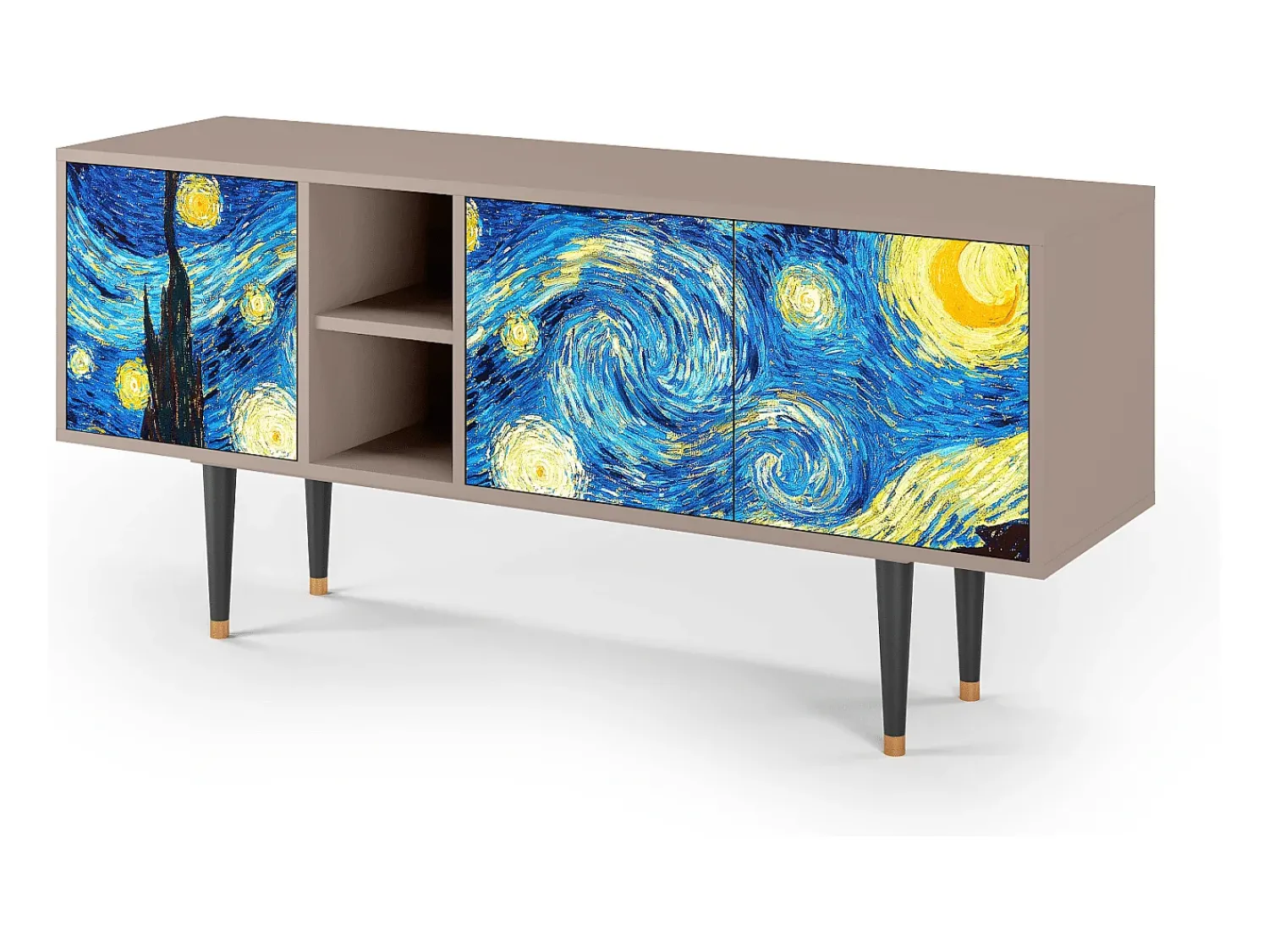Móvel De Tv* Mueble de TV - 150х69х41 cm - T5 - The Starry Night , Latte Bege