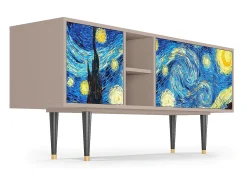 Móvel De Tv* Mueble de TV - 150х69х41 cm - T5 - The Starry Night , Latte Bege