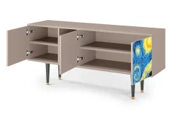 Móvel De Tv* Mueble de TV - 150х69х41 cm - T5 - The Starry Night , Latte Bege
