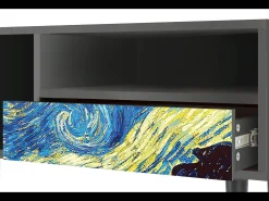 Discount Mueble de TV - 115х59х48 cm - T3 - The Starry Night , Antracite Cinza antracite