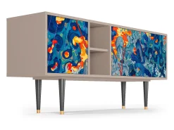 Móvel De Tv| Mueble de TV - 150х69х41 cm - T5 - The Girl - James Jean, Latte Bege