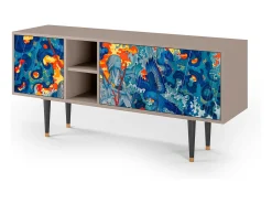 Móvel De Tv| Mueble de TV - 150х69х41 cm - T5 - The Girl - James Jean, Latte Bege