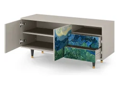 Móvel De Tv| Mueble de TV - 125х56х41 cm - T7 - The Oil Trees, Areia Bege