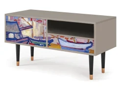 Móvel De Tv| Mueble de TV - 115х59х48 cm - T3 - The Port of Collioure , Areia Bege