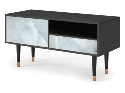 Clearance Mueble de TV - 115х59х48 cm - T3 - The Onyx, Antracite Cinza antracite