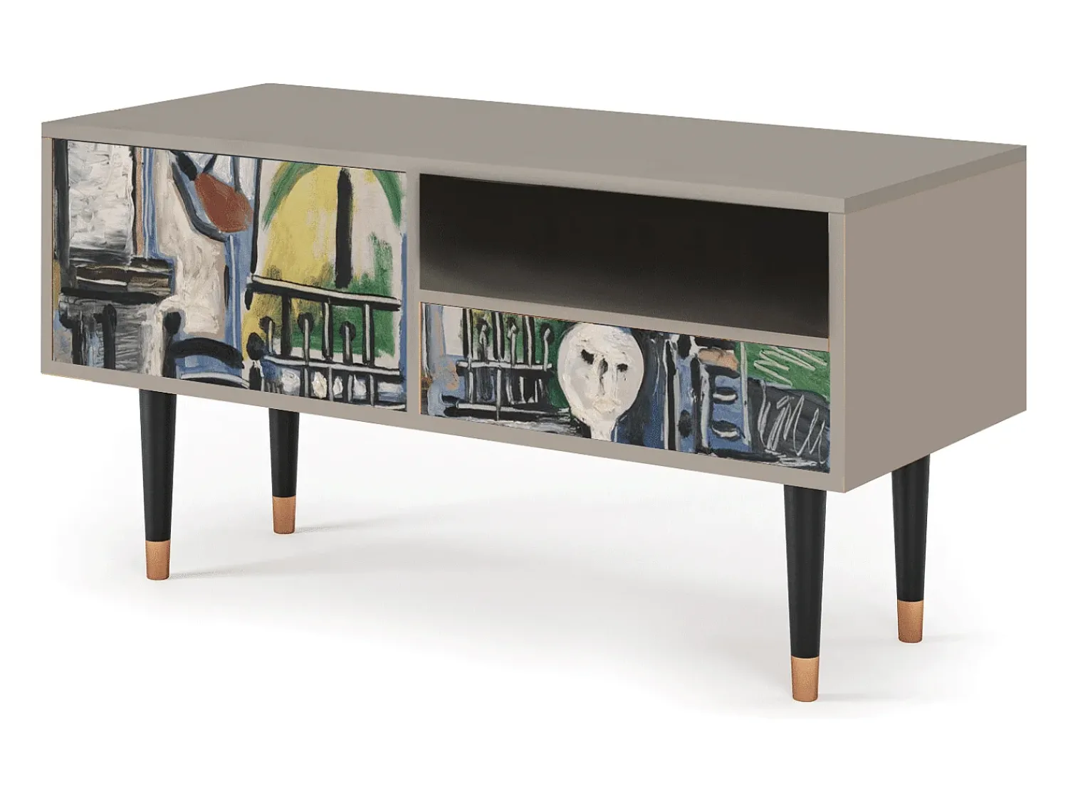 Sale Mueble de TV - 115х59х48 cm - T3 - The Studio , Areia Bege