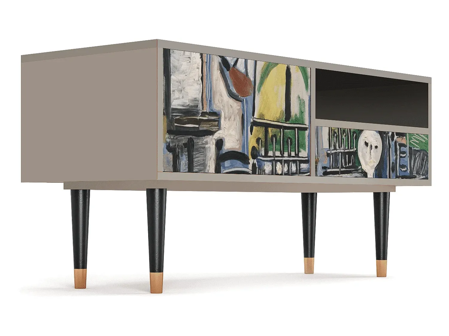 Sale Mueble de TV - 115х59х48 cm - T3 - The Studio , Areia Bege