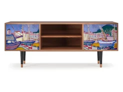 Clearance Mueble de TV - 170х69х48 cm - T2 - The Port of Collioure , Nogueira Castanho