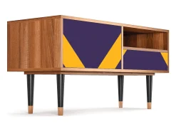 Móvel De Tv| Mueble de TV - 115х59х48 cm - T3 - The Brightest Way, Nogueira Castanho