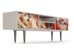 Móvel De Tv| Mueble de TV - 170х59х41 cm - T6 - The City Rises, Areia Bege