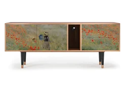 Online Mueble de TV - 170х69х48 cm - T1 - The Poppy Field , Nogueira Castanho