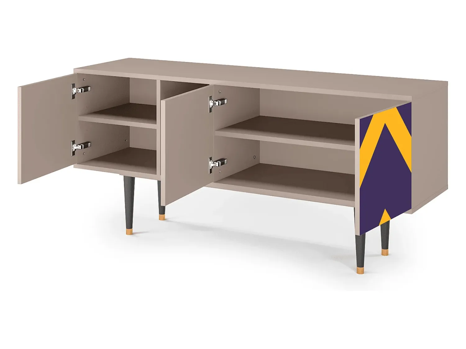 Móvel De Tv* Mueble de TV - 150х69х41 cm - T5 - The Brightest Way, Latte Bege