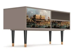 Móvel De Tv* Mueble de TV - 115х59х48 cm - T3 - The Bucintoro, Latte Bege