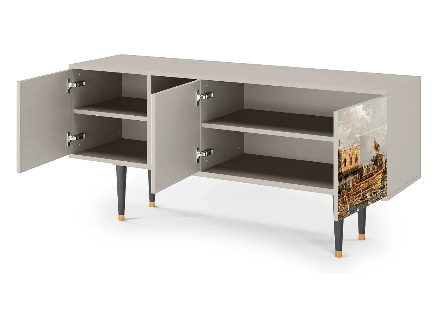 Best Mueble de TV - 150х69х41 cm - T5 - The Bucintoro, Areia Bege
