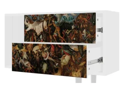 Móvel De Tv* Mueble de TV - 170х69х48 cm - T1 - The Fall, Branco Bege