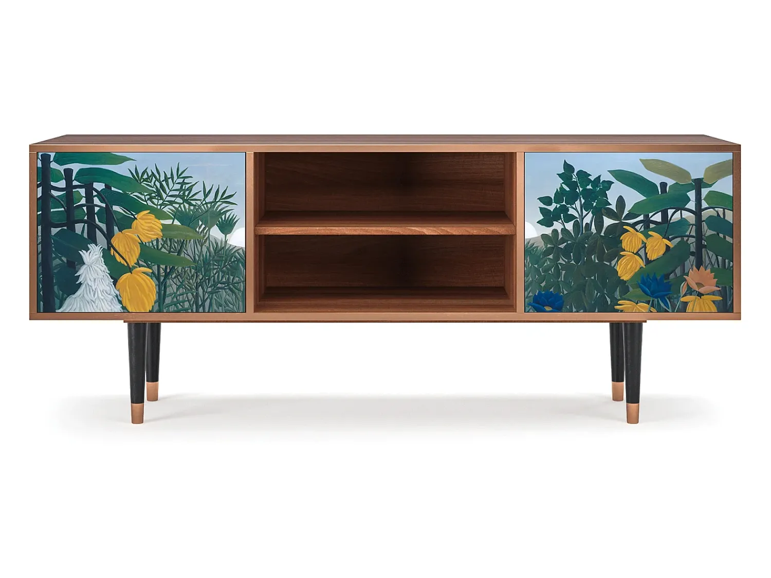 Móvel De Tv| Mueble de TV - 170х69х48 cm - T2 - The Repast of the Lion, Nogueira Castanho