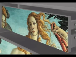 Móvel De Tv* Mueble de TV - 170х59х48 cm - T4 - The Birth of Venus, Cinza Cinzento