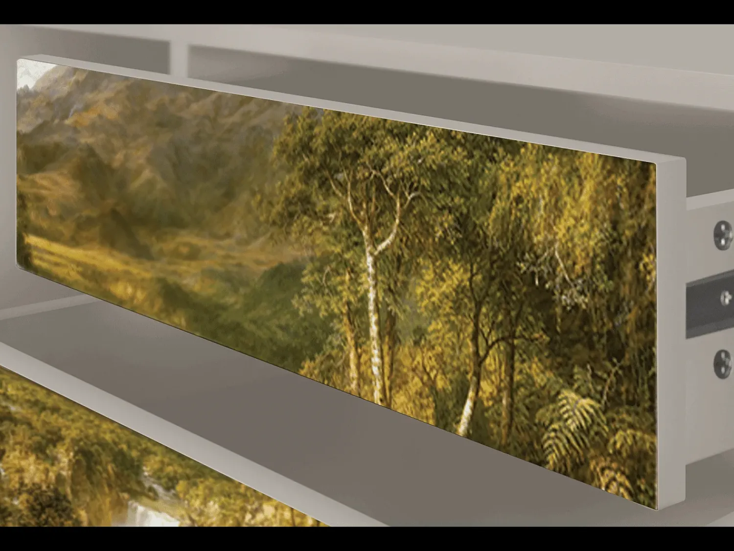 Móvel De Tv| Mueble de TV - 170х59х48 cm - T4 - The Heart of the Andes , Areia Bege